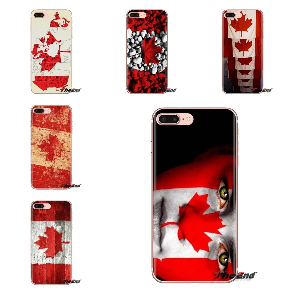 Прозрачные чехлы из ТПУ для iPod Touch Apple iPhone 4 4S 5 5S SE 5C 6 6S 7 8 X XR XS Plus MAX канадский флаг CA