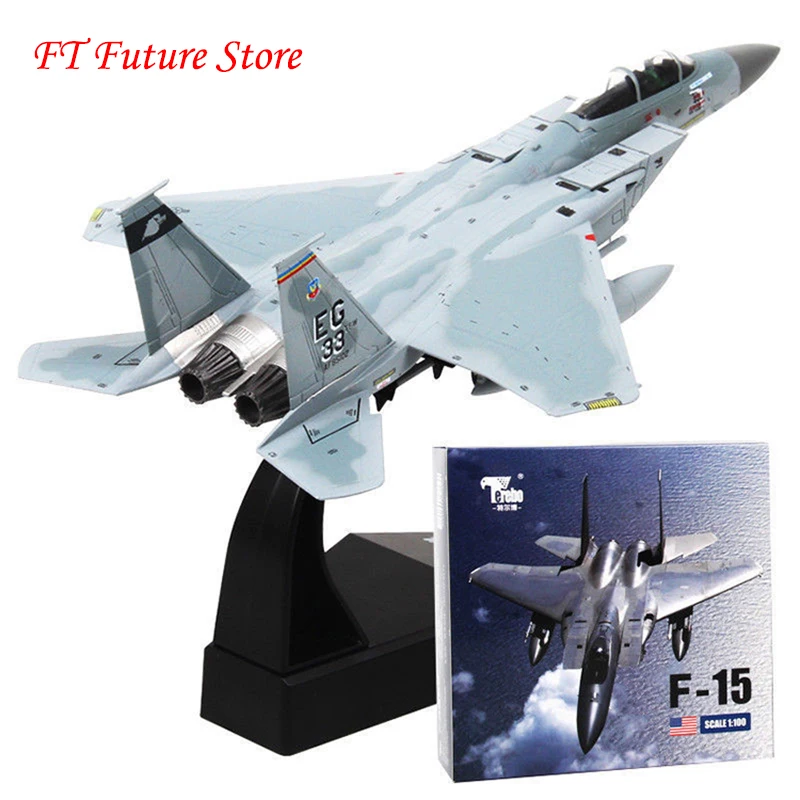 Для сбора 1/100 весы F 15 Орел Модель самолета сплава литья под давлением модель США