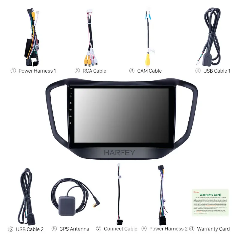  Harfey 10.1 inch HD Touchscreen Android 8.1 GPS Navi Car Radio for Chery Tiggo 5 2014-2017 WIFI sup