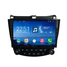 ChoGath(TM) Android 6.1 GPS Navigation 10.2 Inch for Honda Accord 7 2003-2007 Car Radio With 1080P Video Bluetooth Support