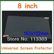 200 шт 8 дюймов Универсальный прозрачный ЖК-дисплей Экран защитная плёнка для НУА Вэй для планшетного компьютера MP4 MP5 gps без розничной посылка Размеры 163x122 мм