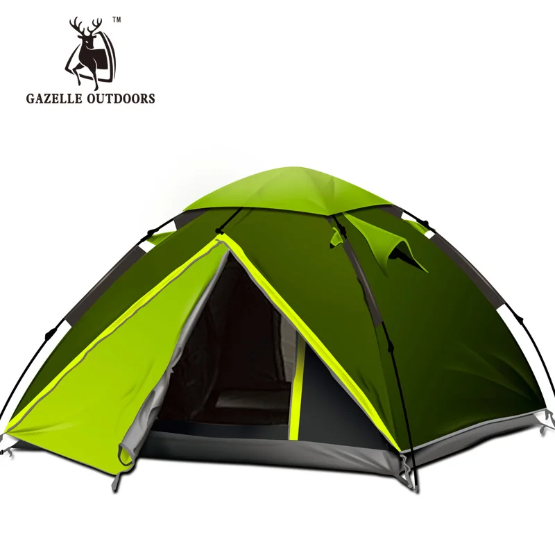 Обновление эмблема антилопы открытый Полное покрытие 2-3-4 человека палатка оборудование гидравлический автоматическая скорость открыть палатка 