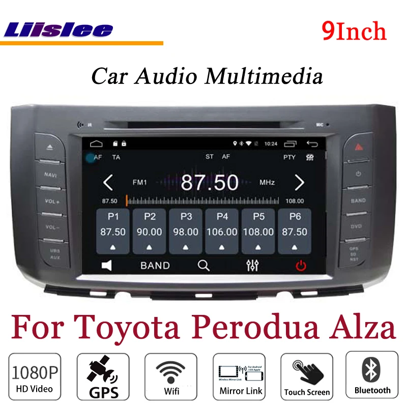Flash Deal Liislee For Toyota Perodua Alza Stereo Android Radio DVD Player 3G Wifi BT GPS MAP Navigation 1080P System Original NAVI Design 2