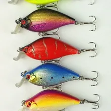 Супер цена, 3D глаза, 5 цветов 6,5 см/8,4 г пластиковые SHAD CRANKBAIT рыболовные жесткие приманки блесны, рыболовный крючок