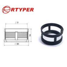 100 шт. высококачественный топливный инжектор микрофильтр кольцо тип фильтра 21*23,5*12,6 мм 12022