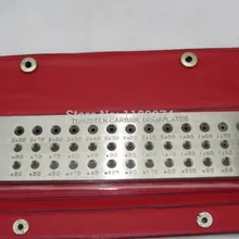 39 отверстий, ювелирная пластина, пластины из карбида вольфрама, золотистый, серебристый, металлический медный провод квадратная пластина для рисования