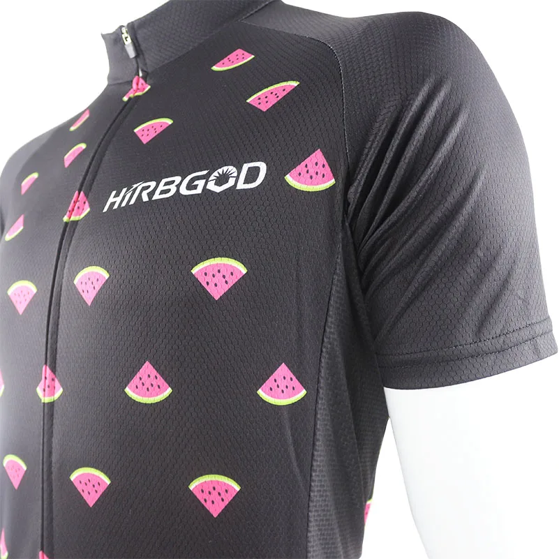 HIRBGOD, мужские майки для велоспорта В Стиле Арбуз, летние майки с коротким рукавом для шоссейного горного велосипеда, Мужская одежда для велоспорта, NR134
