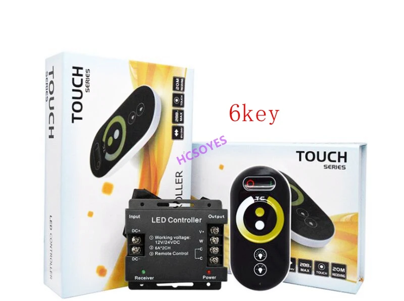 РЧ 4key 6 клавиш 19key DC12-24V 8A/CH Пульт дистанционного управления 24A 3 канала RGB Железный корпус светодиодный контроллер для SMD5050 3528 RGB светодиодная лента