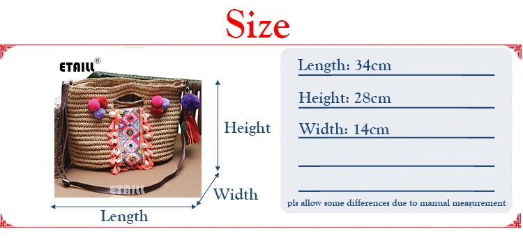 Woven Summer Fashion Beach Bags