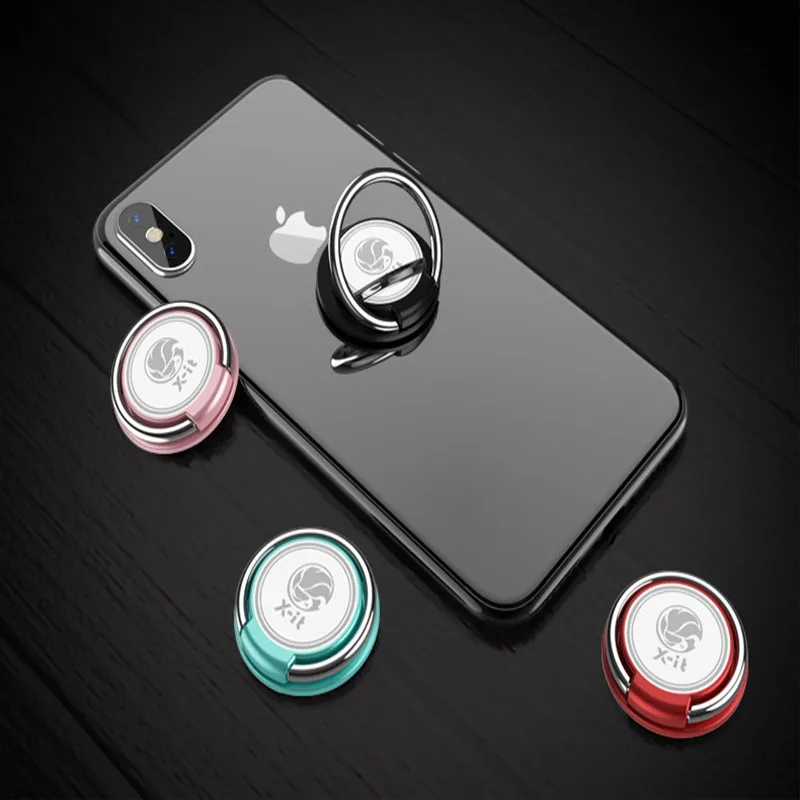 

IMIDO Cute Mobile Phone Ring Holder for iphone Universal Magnetic Metal Finger Ring Holder Phone Support Smartphone Stand