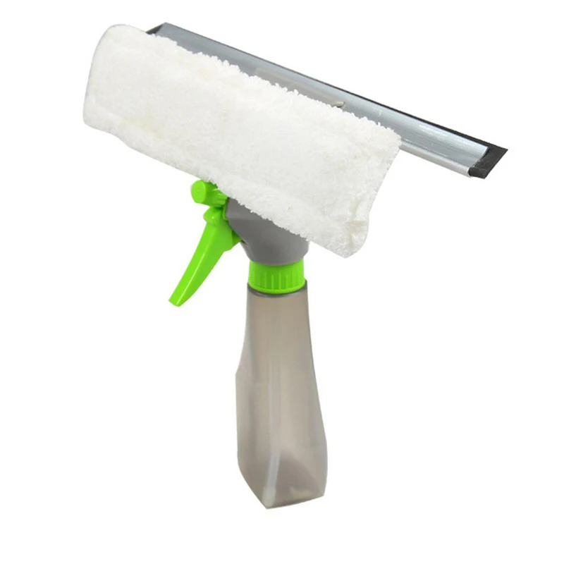 

3 In 1 Spray Glass Brush Window Car Washroom Cleaning Surface Tools Brush Cleaner Tool Scraper Glass Rub Wizard Crevice