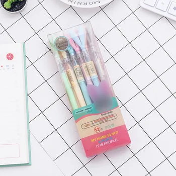 

12Pcs/set Rabbit Colored Crystal Diamond Gel Pen 12 Colors Cute Animal Carton Drawing Tool School Office Supply Stationery Store