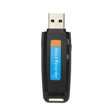 Диктофон Инструмент Черный Мини аудио USB Перезаряжаемый диктофон U диск цифровой пластик практичная портативная карта памяти