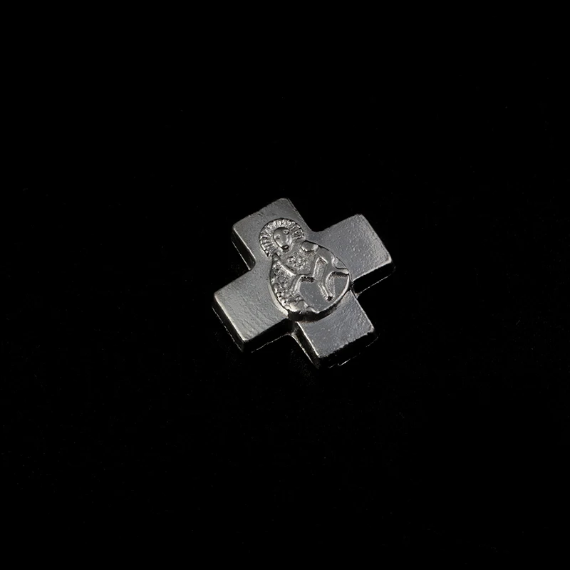 Wholesale religious Antique Silver Cross Hole Inside Used to Make Bracelet accessories Charms | Украшения и аксессуары