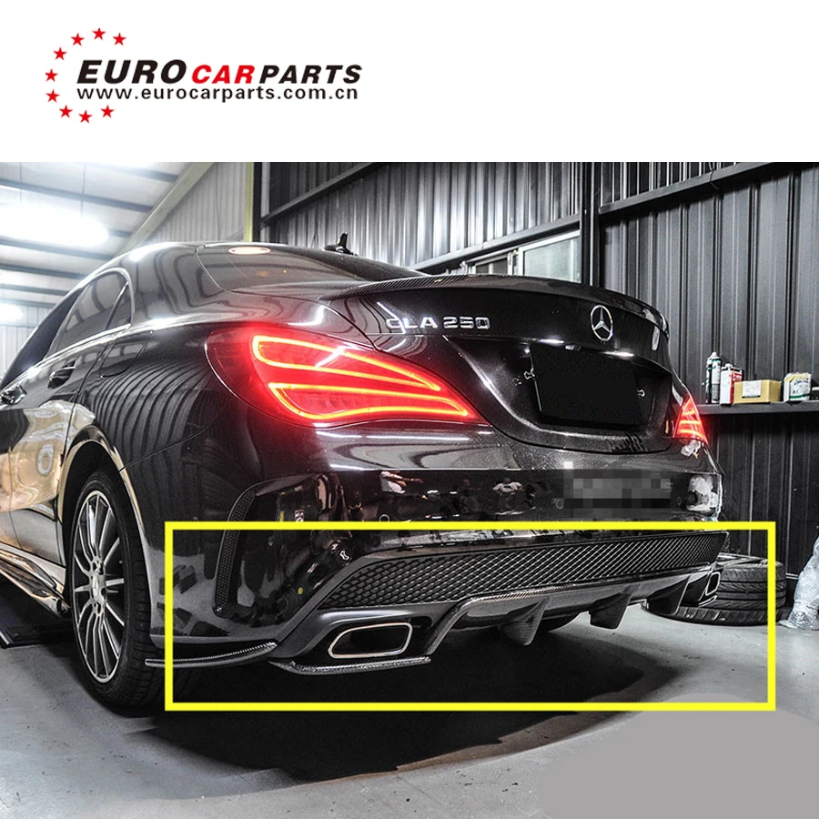CLA класс W117 CLA45 углерода finber диффузор для W117 CLA45 углерода задний диффузор спойлер