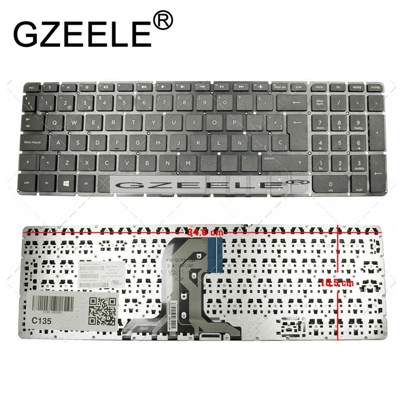

GZEELE New For HP Pavilion 250 G4; 255 G4 256 G4 SN7145 Latin LA SP Keyboard NO Frame Spanish Teclado Black