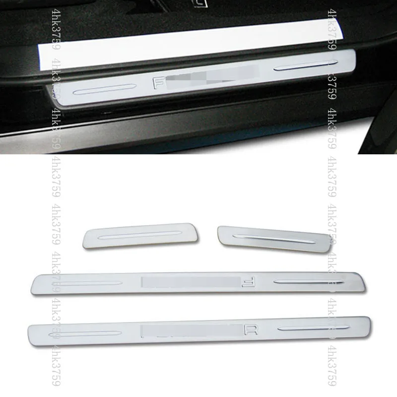

External Stainless Scuff Plate Door Sills Guard Pedal Cover Trim 4pcs For Subaru Forester 2008-2012 Car styling