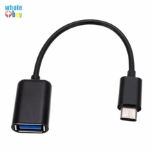 Хорошее качество type C OTG usb-адаптер, кабель 3,1 type-C штекер USB 2,0 A Женский OTG адаптер для кабельного шнура 16,5 см 300 шт/партия