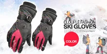 GLV800B Warm winter ski font b gloves b font prevent slippery wear resisting men and women