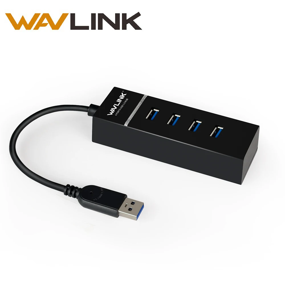

Wavlink High Speed USB3.0 Hub 4port Splitter Hub 5Gbps Cable Adapter Portable Data Hub for Windows / Mac OS / Linux / Android