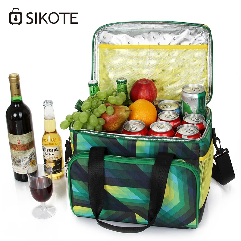 SIKOTE 22L Waterproof Portable Food Picnic Bags Insulation Keep fresh Cooler Bag Lunch Box Thermo Bag Lancheira Termica Marmitas