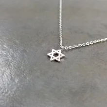Маленькая звезда ожерелье s подвески для женщин гексаграмма ювелирные изделия из нержавеющей стали цепь Звезда Давида колье ожерелье Подарки для лучшего друга