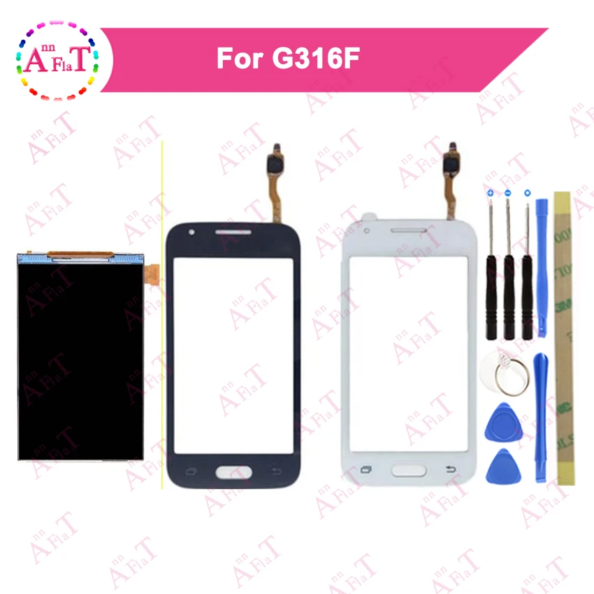 ЖК-дисплей 4 0 дюйма для Samsung Galaxy G316F черный и белый дигитайзер сенсорного экрана с