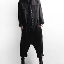 M-6XL Горячая Весна мужской Новая Мода Большие размеры на заказ личность комбинезоны Рабочие свободные повседневная куртка