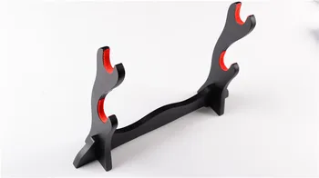 

New Style Simple Handmade Two-layer Wooden Stand Holder Rack Display Japanese Samurai Sword Delicate Fitting Nice Wood Craft