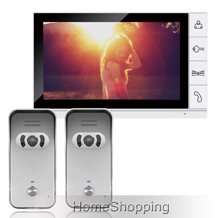 FREE SHIPPING Home Security Wired 9 inch Color Monitor Video font b Door b font phone