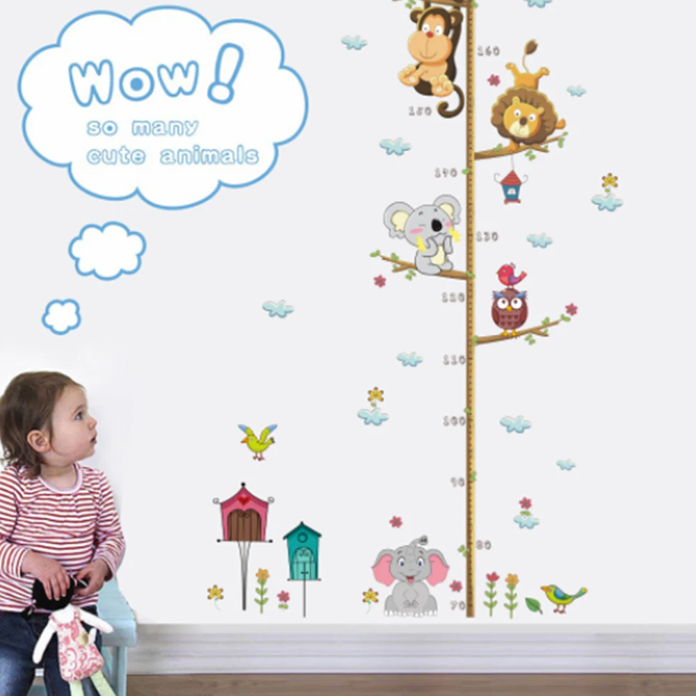 Cartoon Animals Wall Sticker For Kids Living Rooms Children Baby Nursery Wallpapers For Bedroom Decoracion Home Decor Cartoon Animals Wall Sticker For Kids Living Rooms Children Baby Nursery Wallpapers For Bedroom Decoracion Home Decor