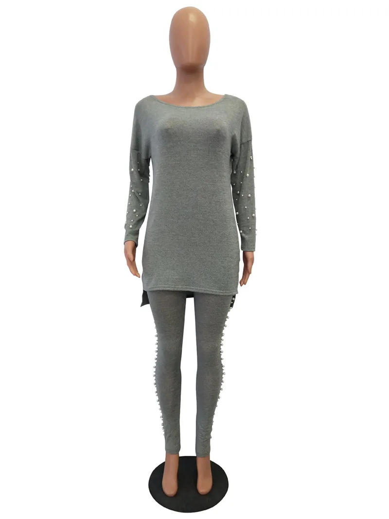 2018 autumn women knitting tracksuit set-6