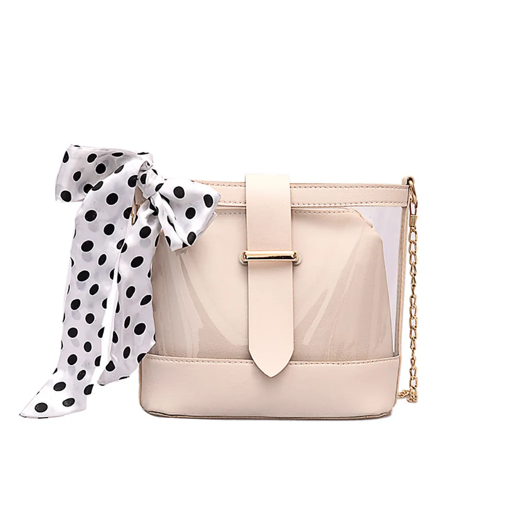 

Fashion Women Small Square Shoulder Bag New Female Handbags Clear Transparent PU Brand Design Composite Messenger Bags