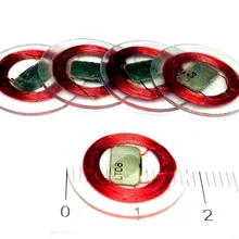 5x NFC метка Смарт тег RFID 13,56 МГц ISO14443A Mifare1k S50 монета красный 18 мм