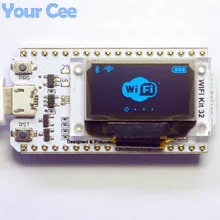 ESP32 Bluetooth WIFI Kit OLED Blue 0.96 inch Display Module CP2102 32M Flash 3.3V-7V Internet Development Board for Arduino