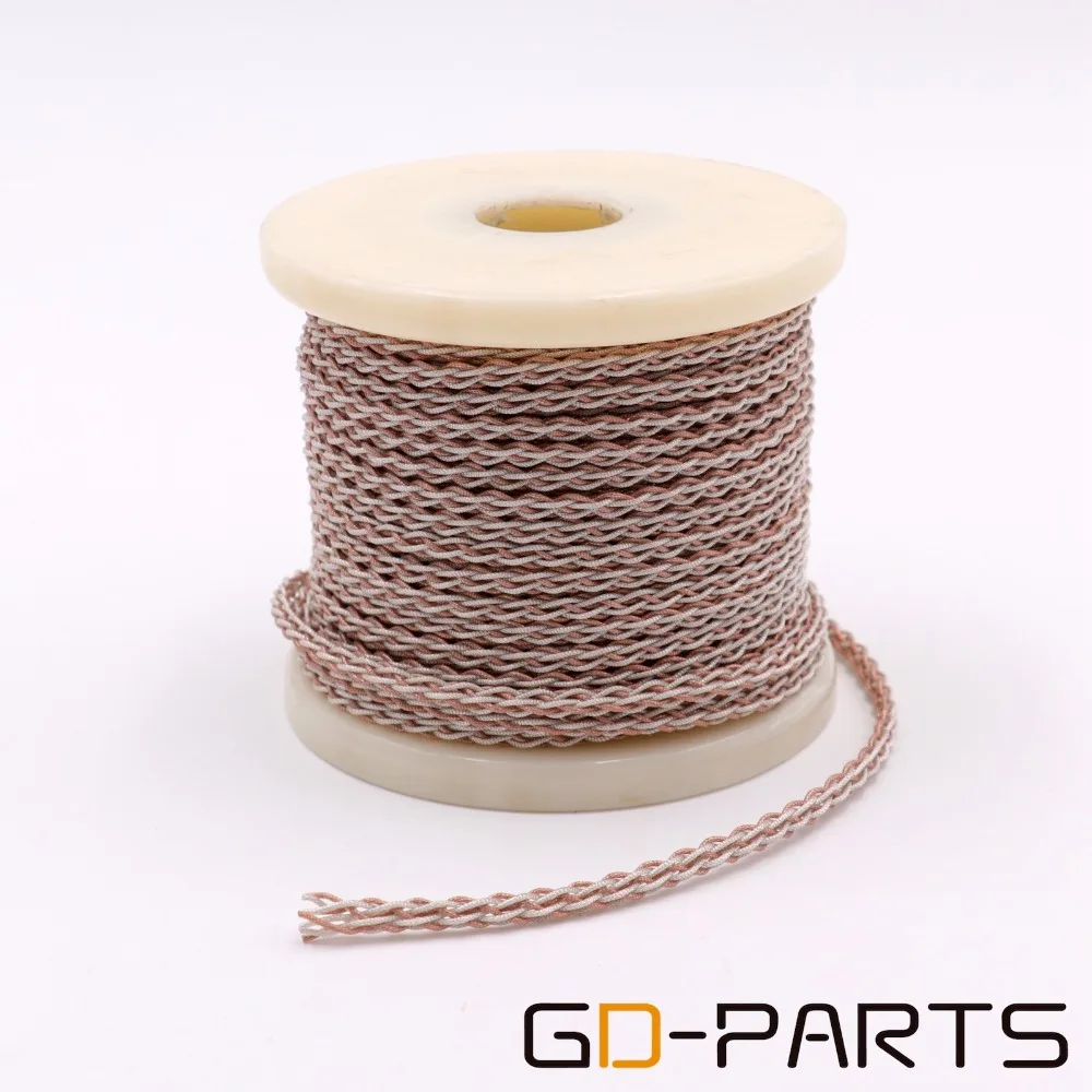 GD-PARTS высокое качество OCC 6N OCC+ Платиновый DIY провода кабель для HIFI аудио усилитель наушников динамик CD плеер RCA x1m