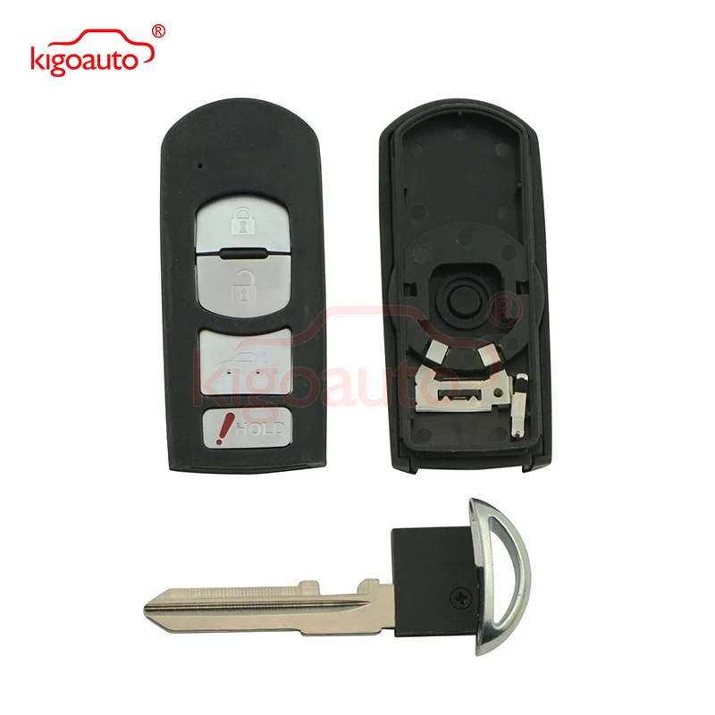 Чехол для смарт ключа WAZSKE13D01 с 4 кнопками Mazda CX 5 2013 2014 kigoauto|buttons buttons|button 4button case |