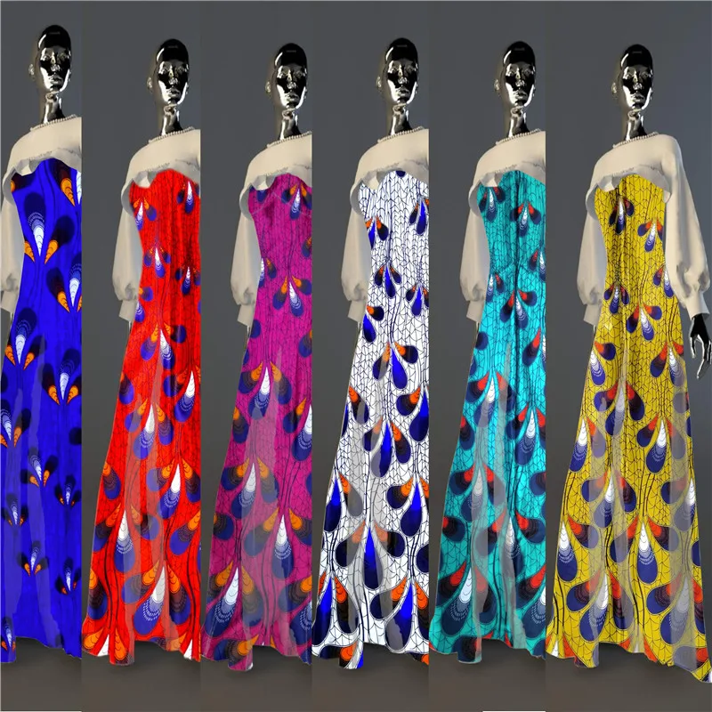 

Imitated silk fabric African fabric wholesale high quality 2018 soft silk fabric for dress African print fabrics 5 yards !smt05