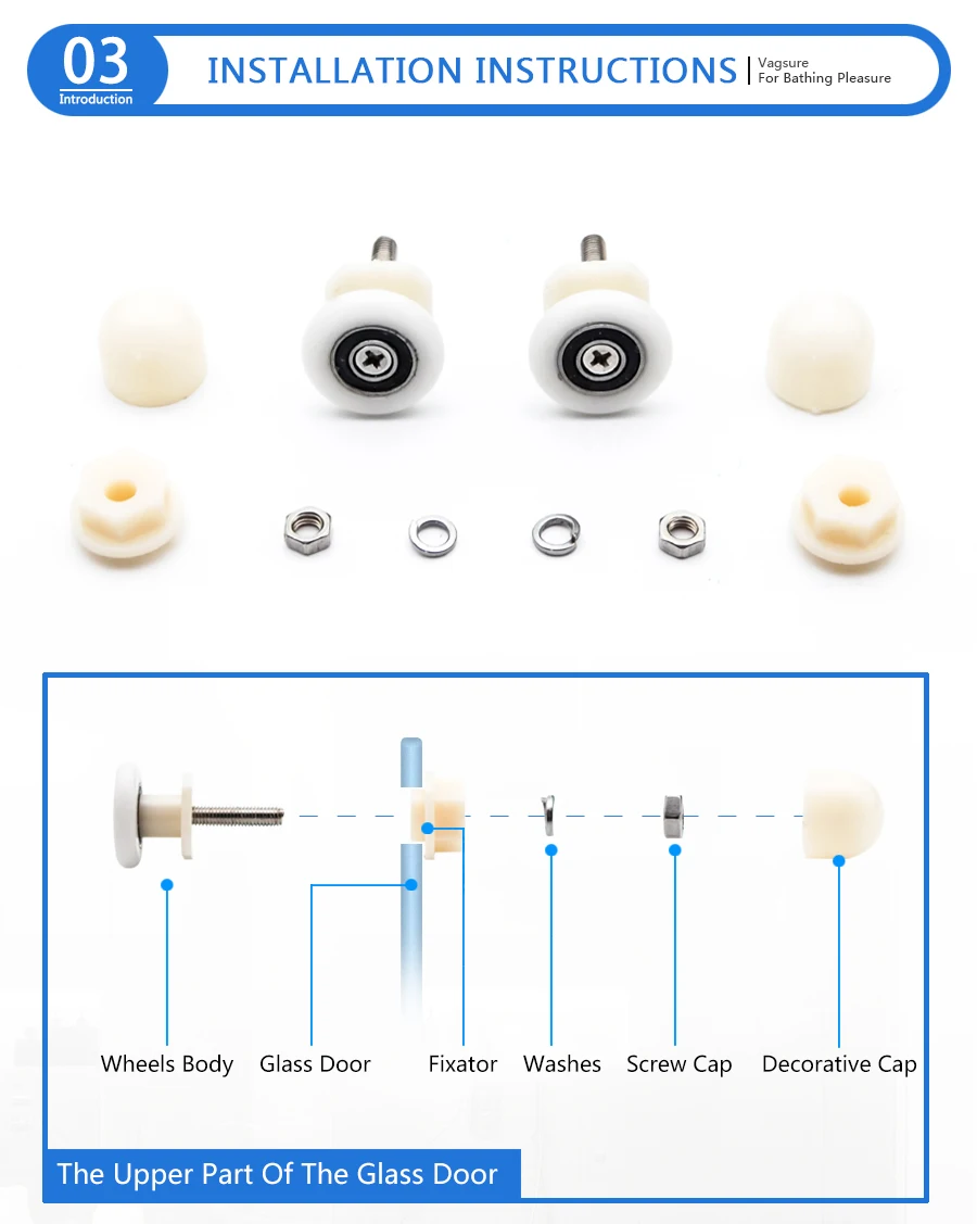 До 4 никель-металл-8 шт./компл. 19/23/25/27 мм Пластик пристрастности Стекло подшипник ролики для раздвижных дверей колеса бегун душевая кабина для комнаты сауны, спа комнаты