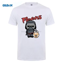 

GILDAN Flevans Mens Casual short Sleeved T-shirt Kylo Ren Pattern Printing Round Neck Cotton T shirts