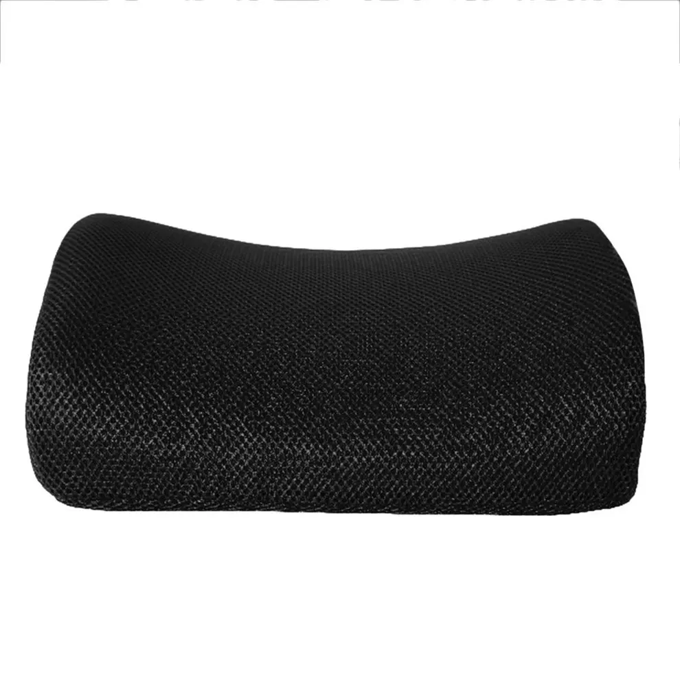 Comfortable Memory Foam Waist Pillow Slow Rebound Lumbar Pillow Cushion Office Relieve Pressure Car Waist Cushion Black