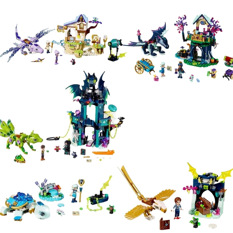 

Elves Series Dinosaur Dragon Lenok Tula Tower and Earth Fox Rescue Toy Building Blocks Bricks 41194 41193 Educatio Legoinglys