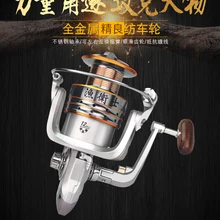 Технология 5000 7000 Рыболовная катушка с бесплатной леской seires 12 медведей металлическая тяга спиннинговая Передняя рыболовная спиннинговая катушка Pesca