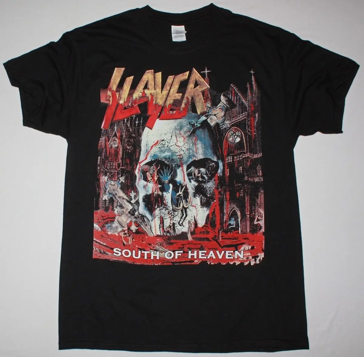SLAYER Южная небеса черная футболка THRASH FORBIDDEN EXODUS ANTHRAX завещание|Футболки| |