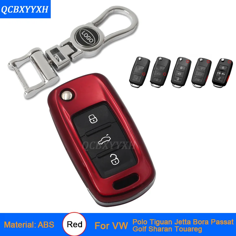 Car Key Cover Car-Styling Zinc Alloy+Plastic Case For VW Sportsvan Tiguan Touran Magotan Golf 7 Polo Passat Bora Car Key Case