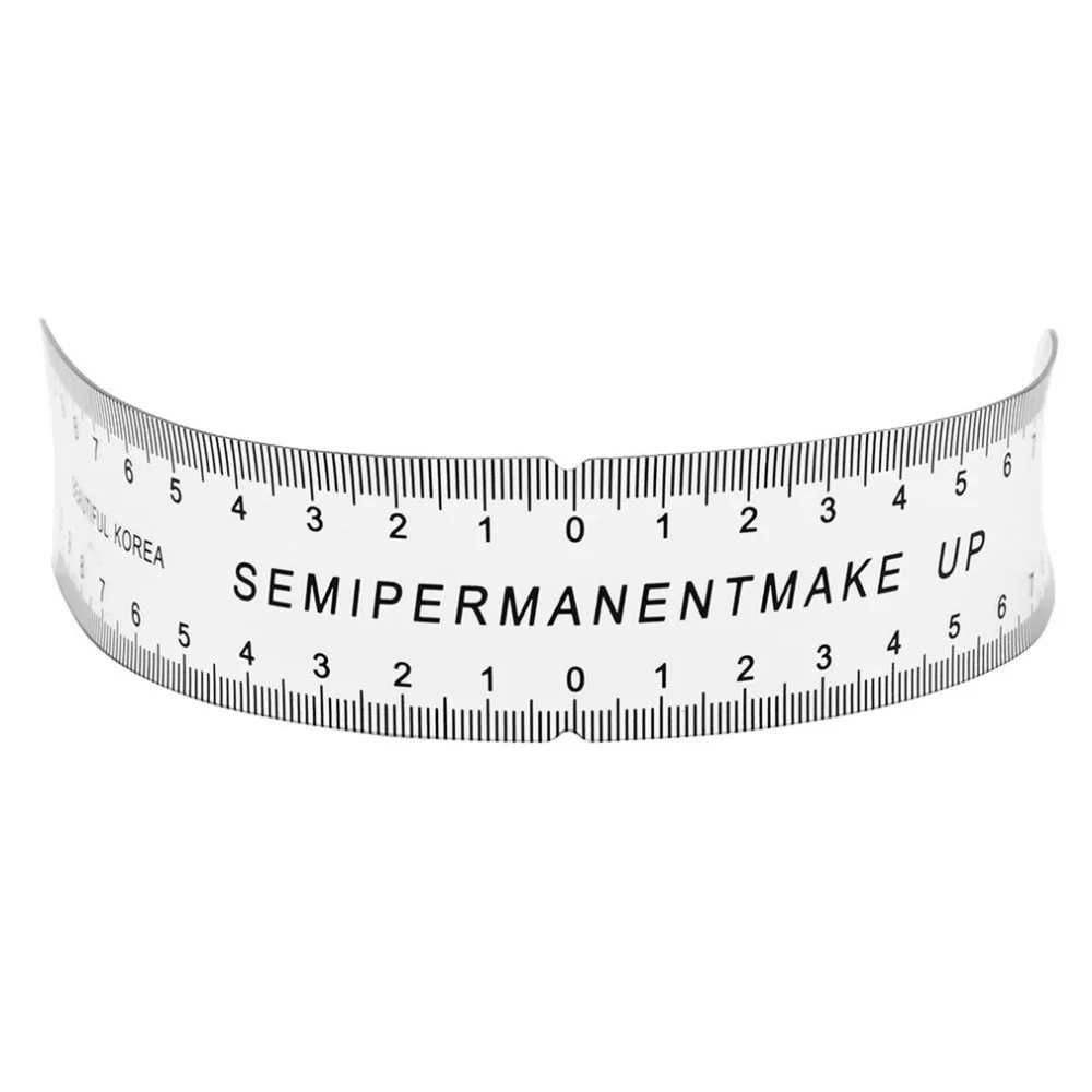 

New Style Microblading Reusable Makeup Brow Measure Eyebrow Guide Ruler Permanent Tools