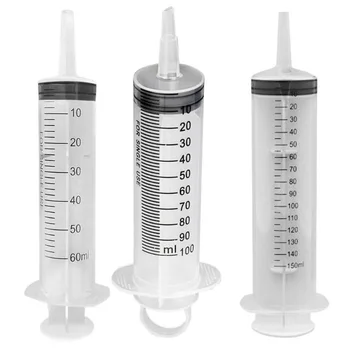 

2020 60ml/100ml/15ml Reusable Large Hydroponics Large Plastic Disposable Nutrient Sterile Health Measuring Feeding Syringe Tools
