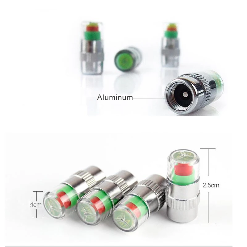 4 шт. Visiable 2.4bar 36PSI авто шины воздуха Предупреждение Датчик давления для шин монитор клапан крышка велосипедный болт мотоцикла