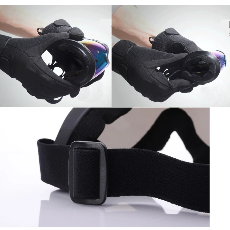 1PC Outdoor Goggles Riding Motorcycles Sports Goggles Windshield Fans Tactical Equipment Ski Glasses Yellow Lens Night