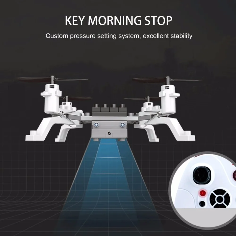 Зажим Сделай Сам бесплатно преобразования строительные блоки RC Квадрокоптер высота удержания Дрон комплект Вертолет Дистанционное управление игрушки для мальчиков и взрослых